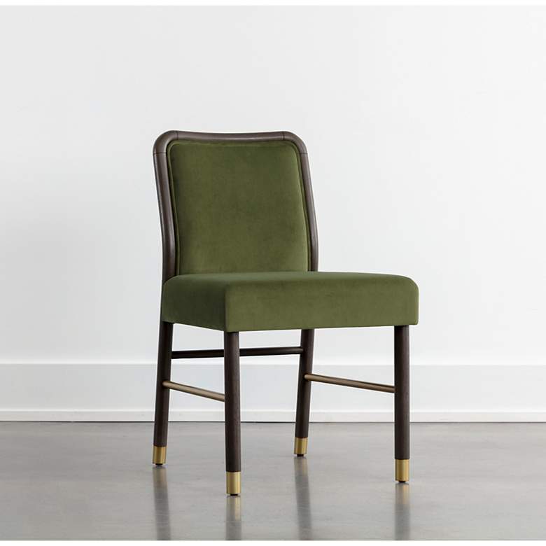 Image 1 Sunpan Jeno Dining Chair Meg Olive Set of 2