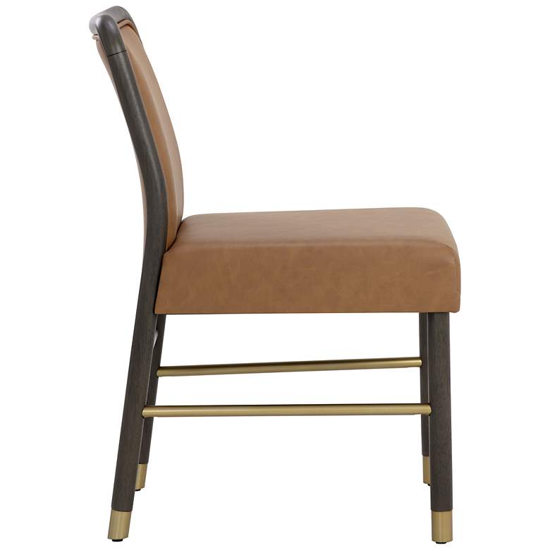 Image 4 Sunpan Jeno Dining Chair Milliken Cognac Set of 2 more views