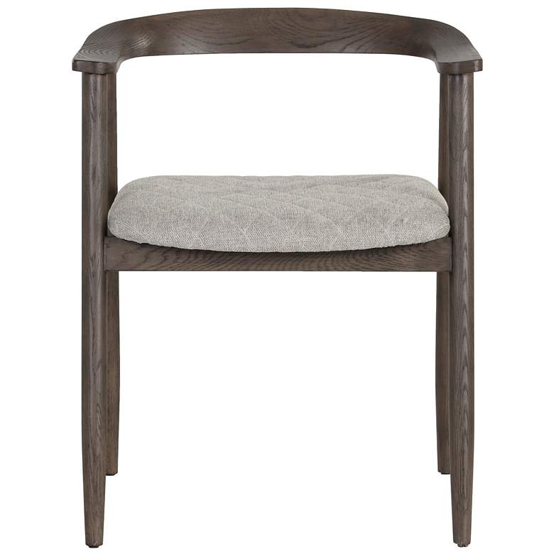 Image 3 Sunpan Jeremy Dining Armchair Dark Brown Belfast Heather Gray more views