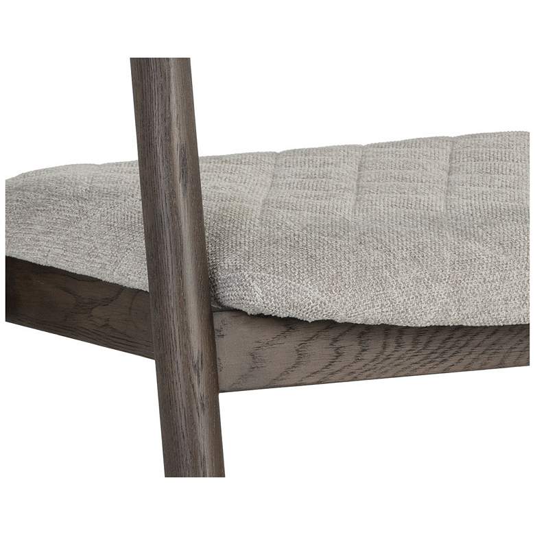 Image 6 Sunpan Jeremy Dining Armchair Dark Brown Belfast Heather Gray more views