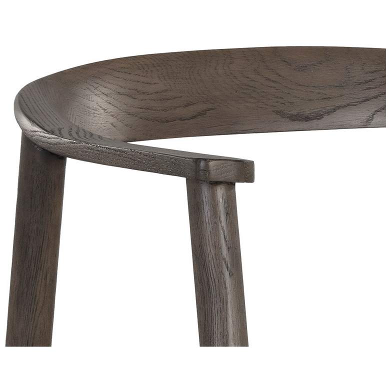 Image 7 Sunpan Jeremy Dining Armchair Dark Brown Belfast Heather Gray more views