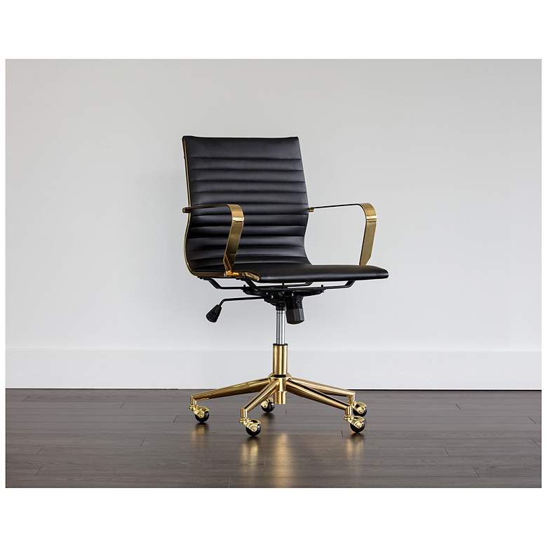Image 5 Sunpan Jessica Office Chair Black more views