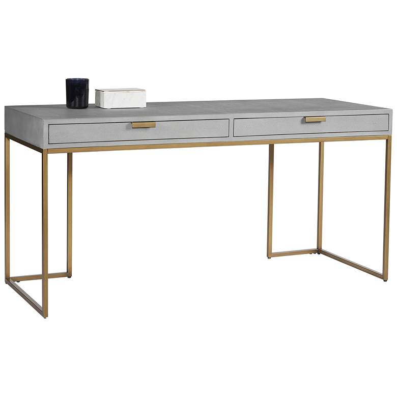 Image 1 Sunpan Jiro Desk Gray Shagreen