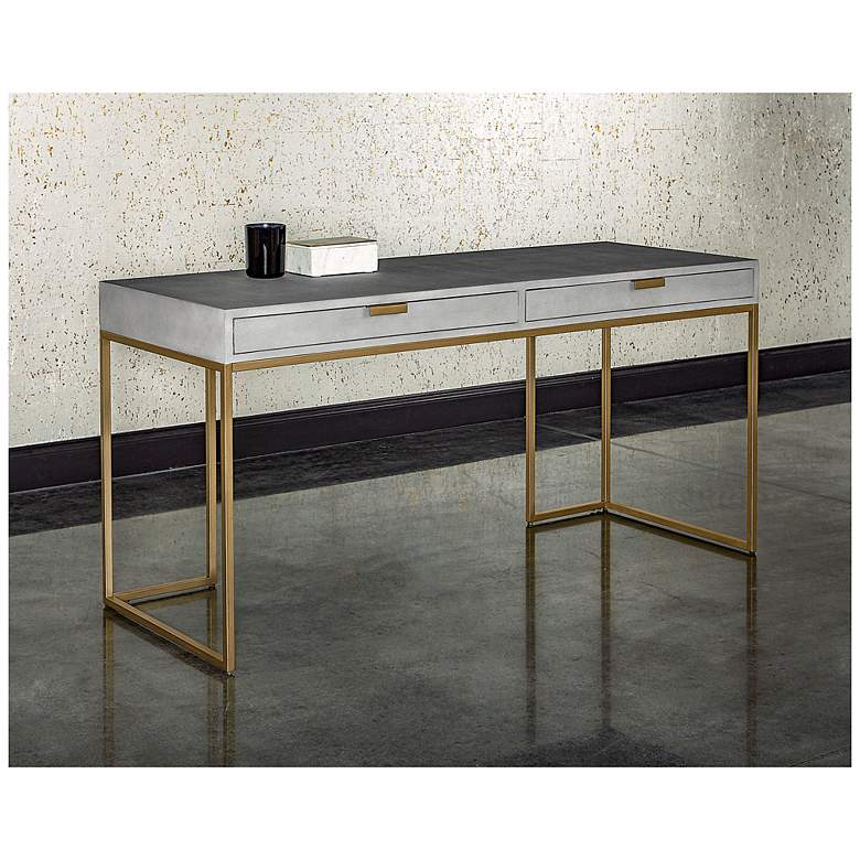 Image 4 Sunpan Jiro Desk Gray Shagreen more views