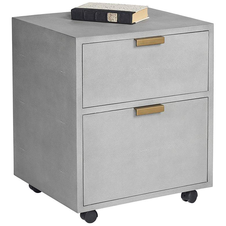 Image 1 Sunpan Jiro File Cabinet Gray Shagreen