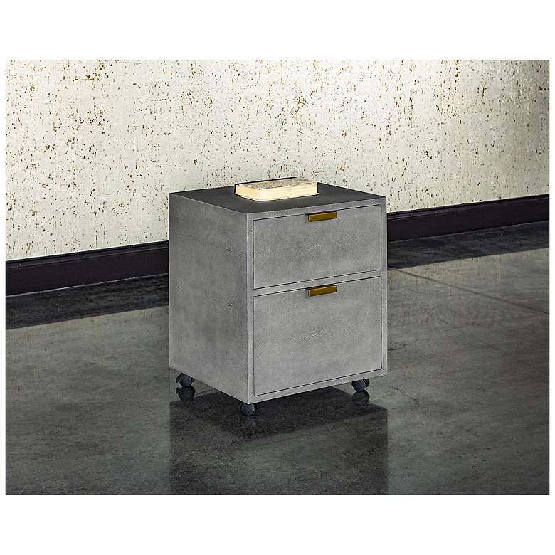 Image 4 Sunpan Jiro File Cabinet Gray Shagreen more views