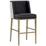 1_Sunpan Joplin Barstool Cantina Black and Vera White Pepper