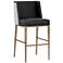 Sunpan Joplin Barstool Cantina Black and Vera White Pepper