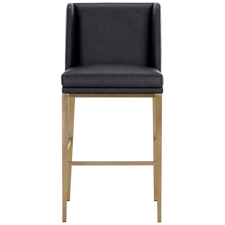 Image 2 Sunpan Joplin Barstool Cantina Black and Vera White Pepper more views