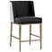 Sunpan Joplin Counter Stool Cantina Black and Vera White Pepper