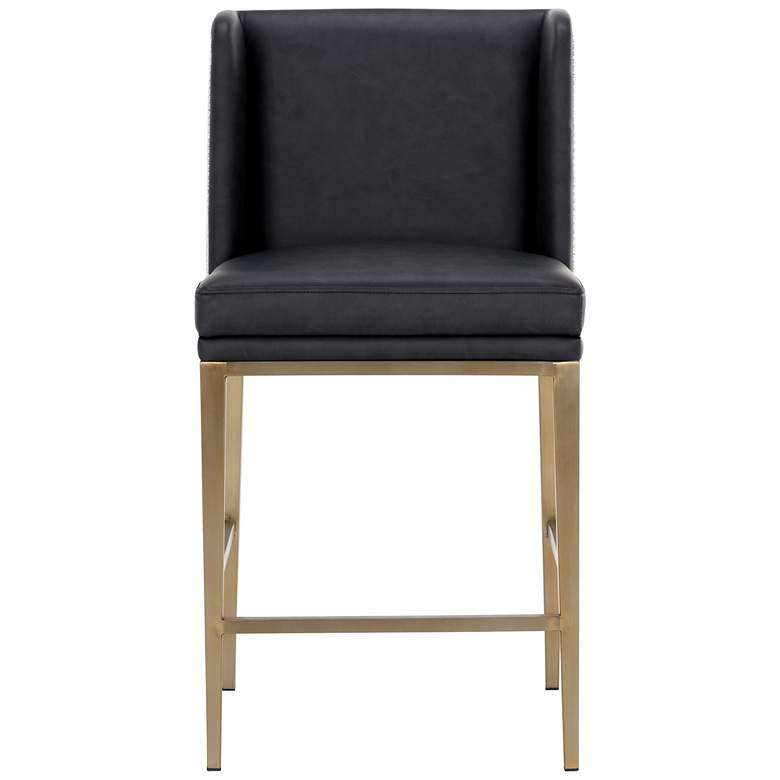Image 2 Sunpan Joplin Counter Stool Cantina Black and Vera White Pepper more views