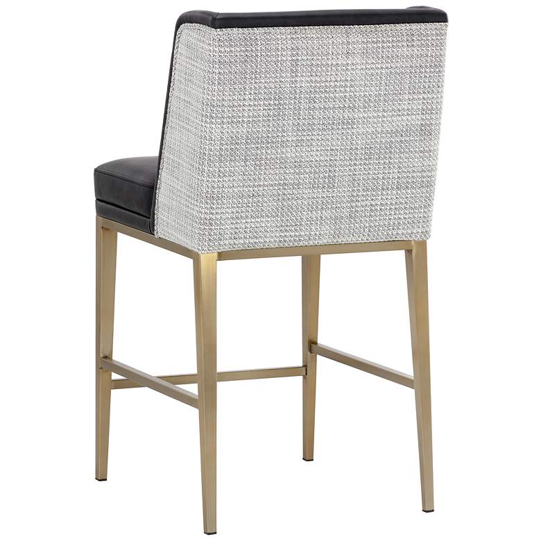 Image 4 Sunpan Joplin Counter Stool Cantina Black and Vera White Pepper more views