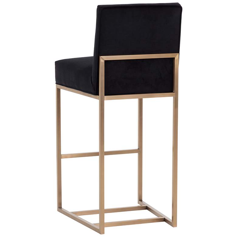 Image 3 Sunpan Joyce Barstool Cube Black more views