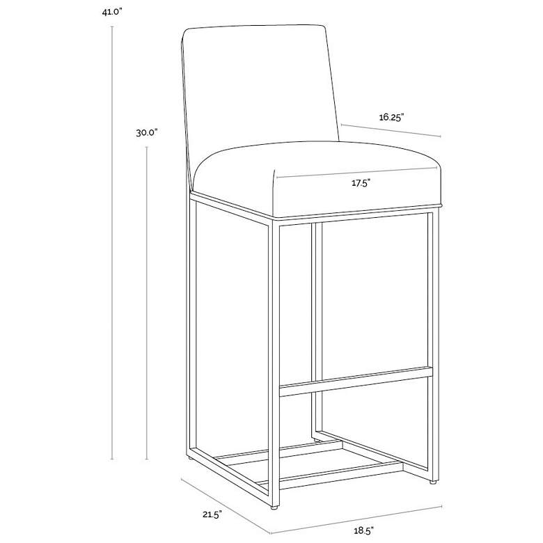 Image 4 Sunpan Joyce Barstool Cube Black more views