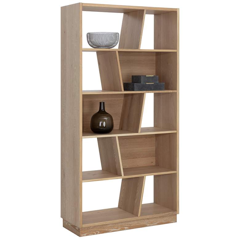 Image 1 Sunpan Jude Bookcase Rustic Oak
