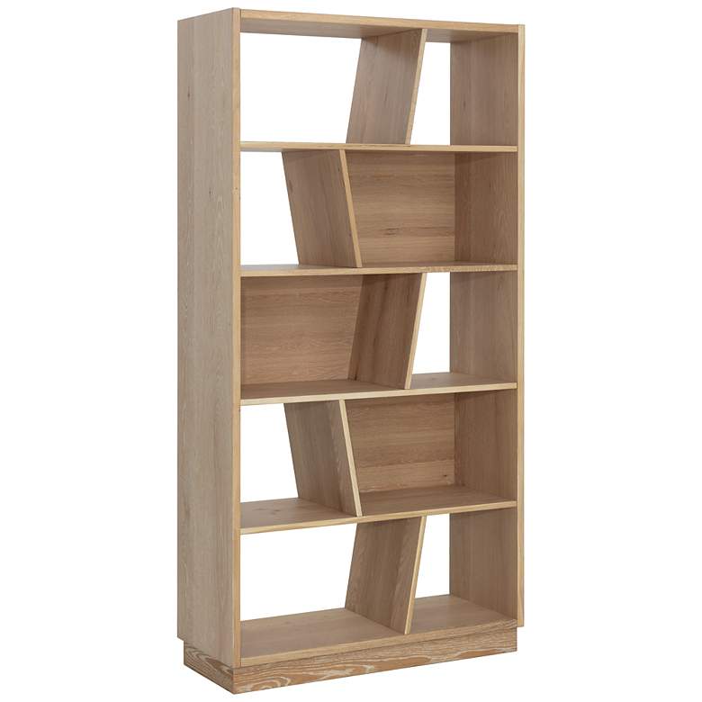 Image 2 Sunpan Jude Bookcase Rustic Oak more views
