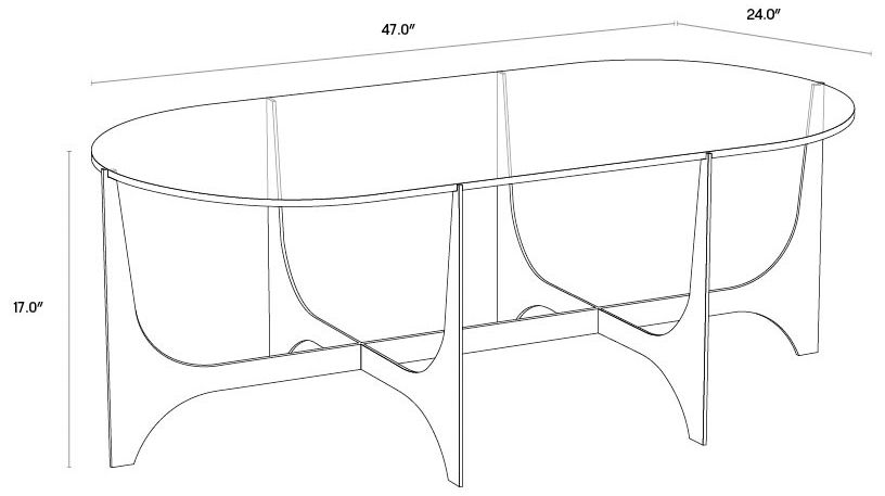 Image 7 Sunpan Juliane Coffee Table more views