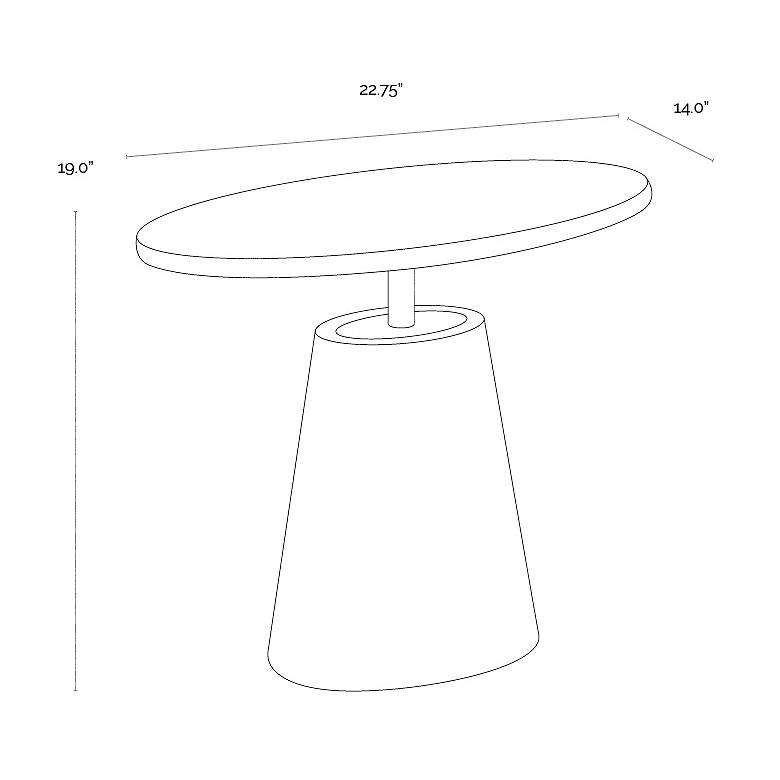 Image 5 Sunpan Kadin Side Table Gray more views