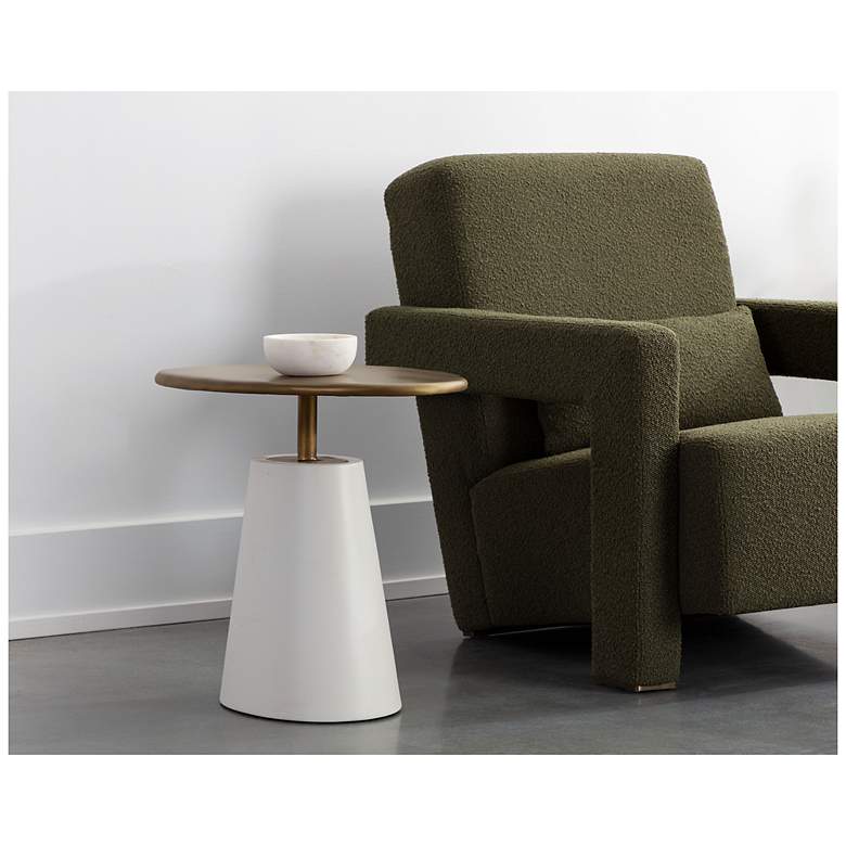 Image 5 Sunpan Kadin Side Table White more views