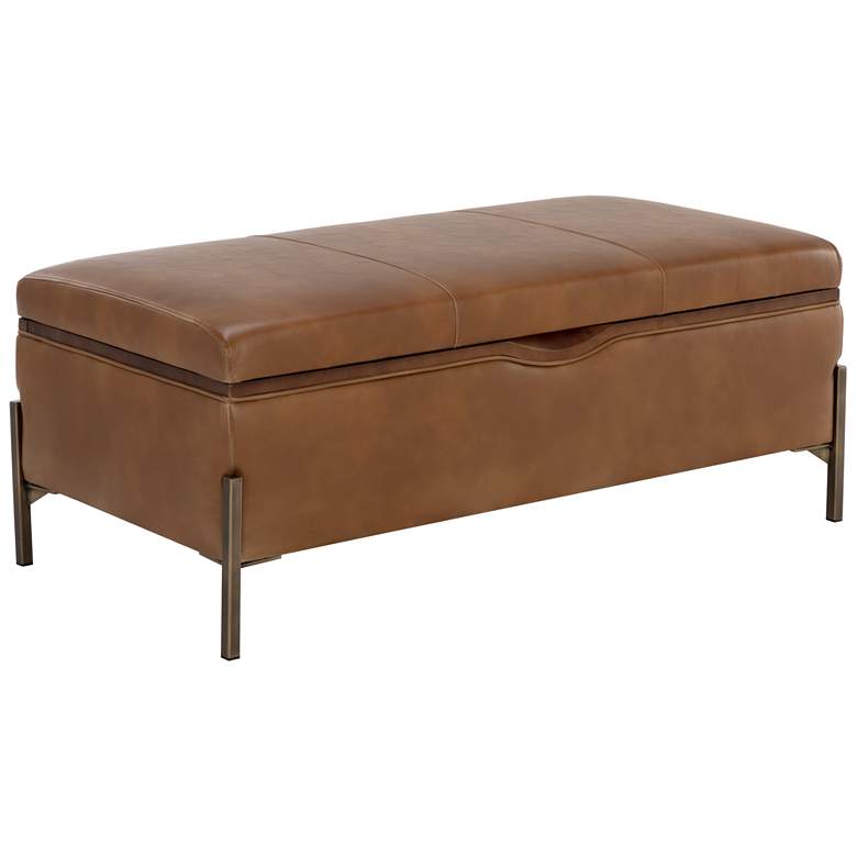 Image 1 Sunpan Kael Storage Bench Tobacco Tan