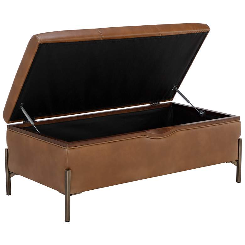 Image 2 Sunpan Kael Storage Bench Tobacco Tan more views