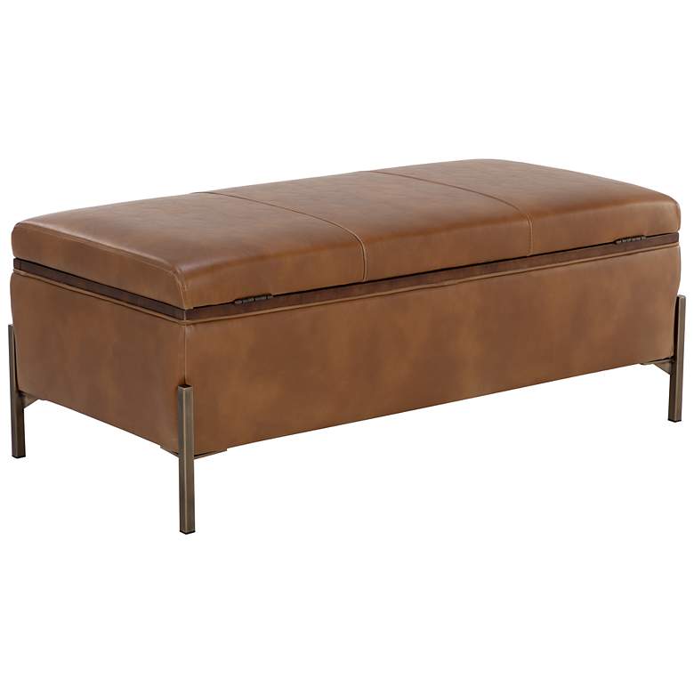 Image 4 Sunpan Kael Storage Bench Tobacco Tan more views
