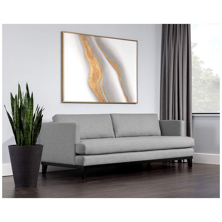 Image 3 Sunpan Kaius Sofa Limelight Silver more views