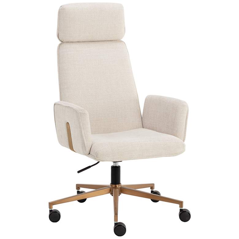 Image 1 Sunpan Kalev Office Chair Chacha Cream