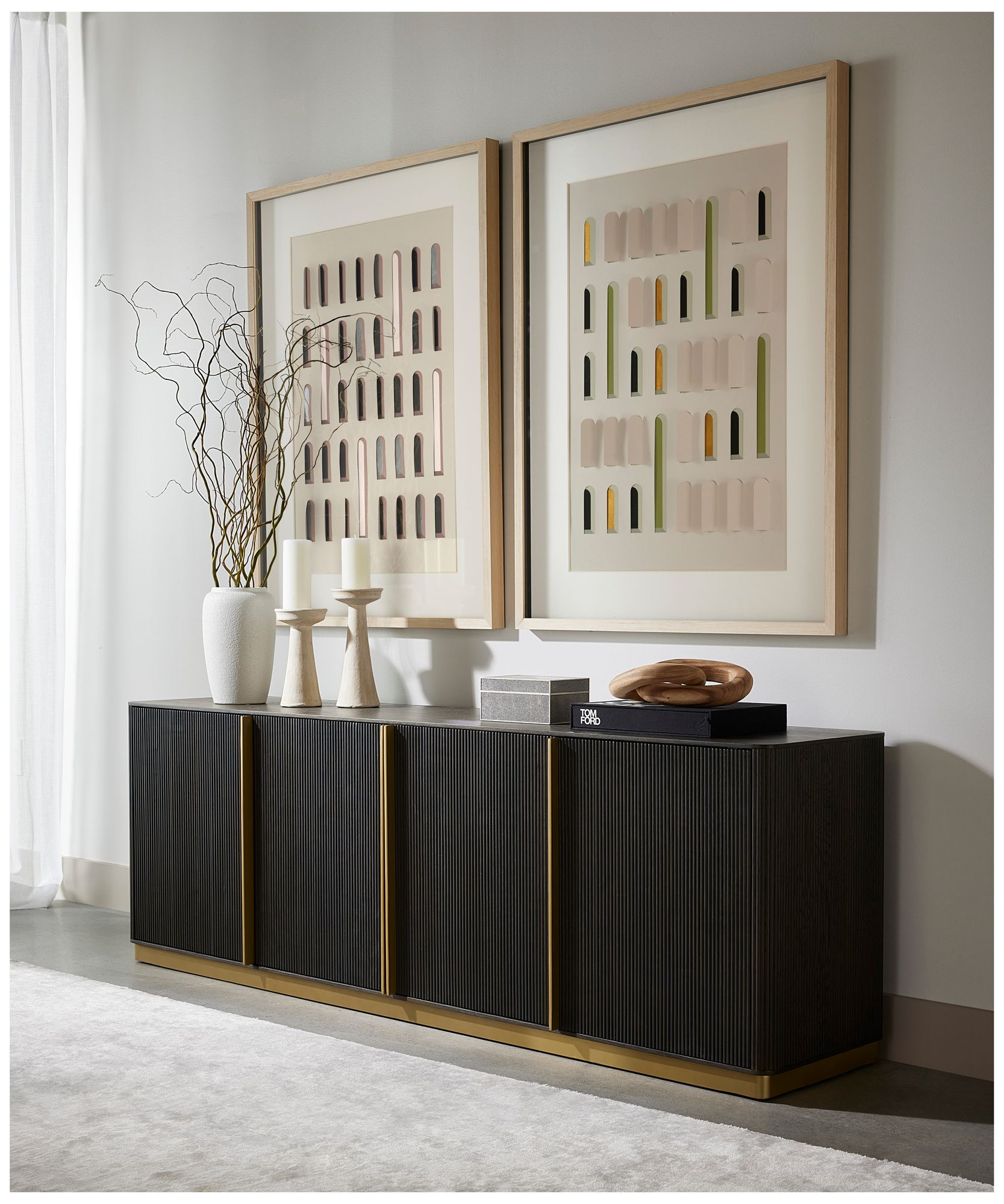 Image 6 Sunpan Kalla Dining Table Rectangular Charcoal 96" more views