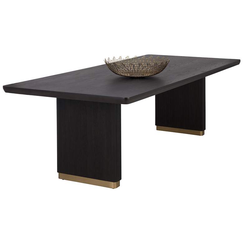 Image 1 Sunpan Kalla Dining Table Rectangular Charcoal 96"