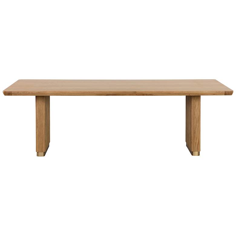 Image 3 Sunpan Kalla Dining Table Rectangular Rustic Oak 96" more views