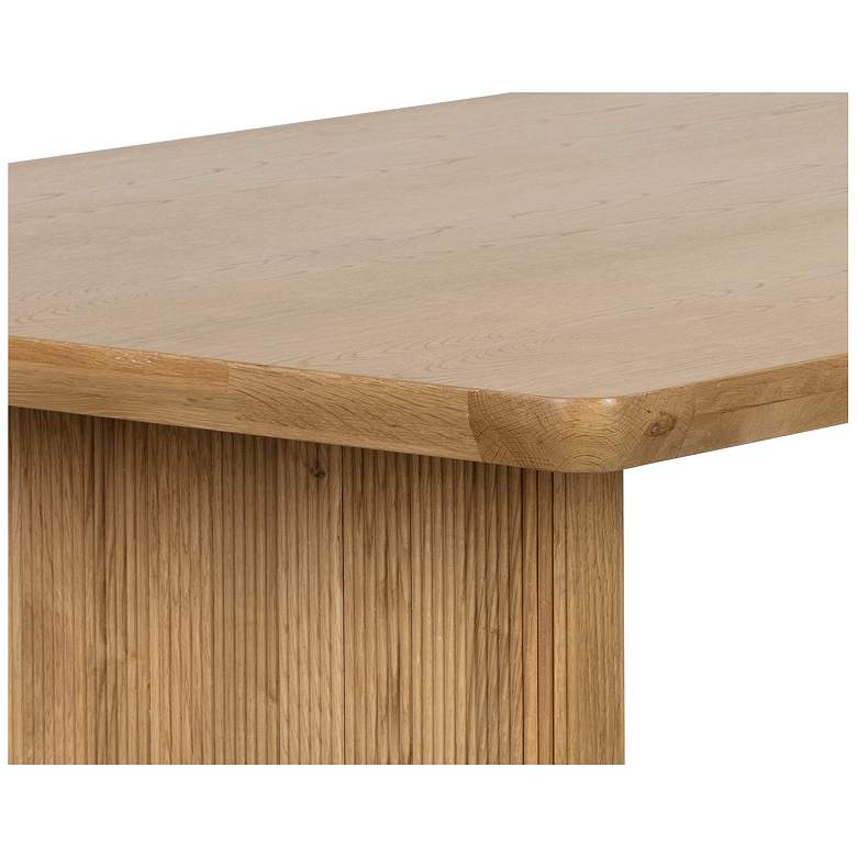 Image 5 Sunpan Kalla Dining Table Rectangular Rustic Oak 96" more views