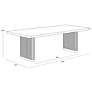 7_Sunpan Kalla Dining Table Rectangular Rustic Oak 96" more views