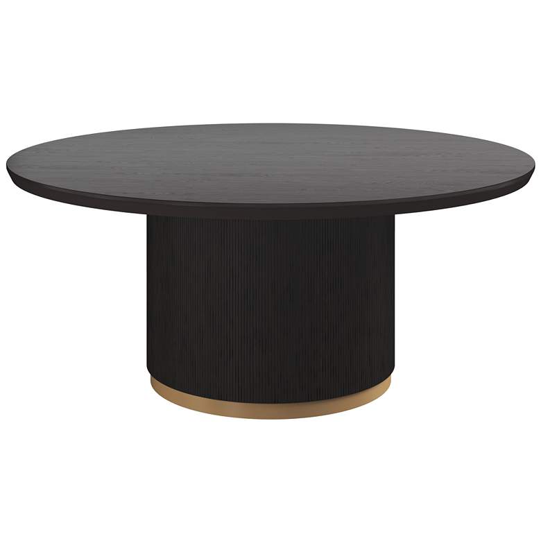 Image 1 Sunpan Kalla Dining Table Round Charcoal 68"