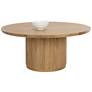 1_Sunpan Kalla Dining Table Round Rustic Oak 68"