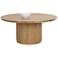 Sunpan Kalla Dining Table Round Rustic Oak 68"