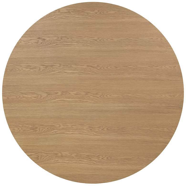 Image 3 Sunpan Kalla Dining Table Round Rustic Oak 68" more views