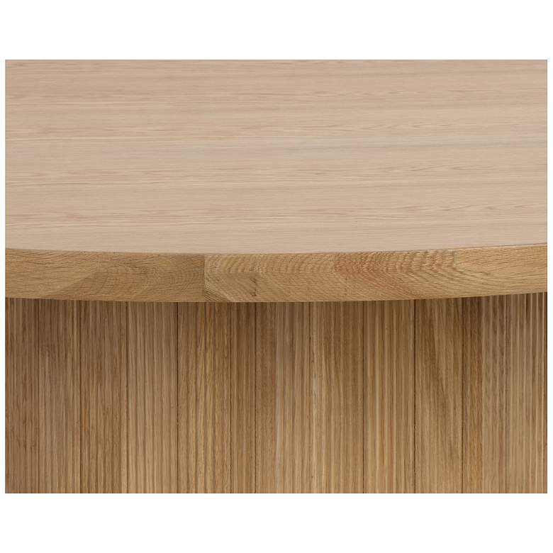 Image 4 Sunpan Kalla Dining Table Round Rustic Oak 68" more views