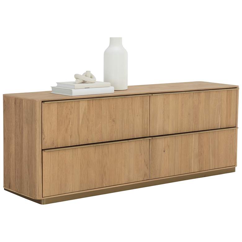 Image 1 Sunpan Kalla Dresser Rustic Oak