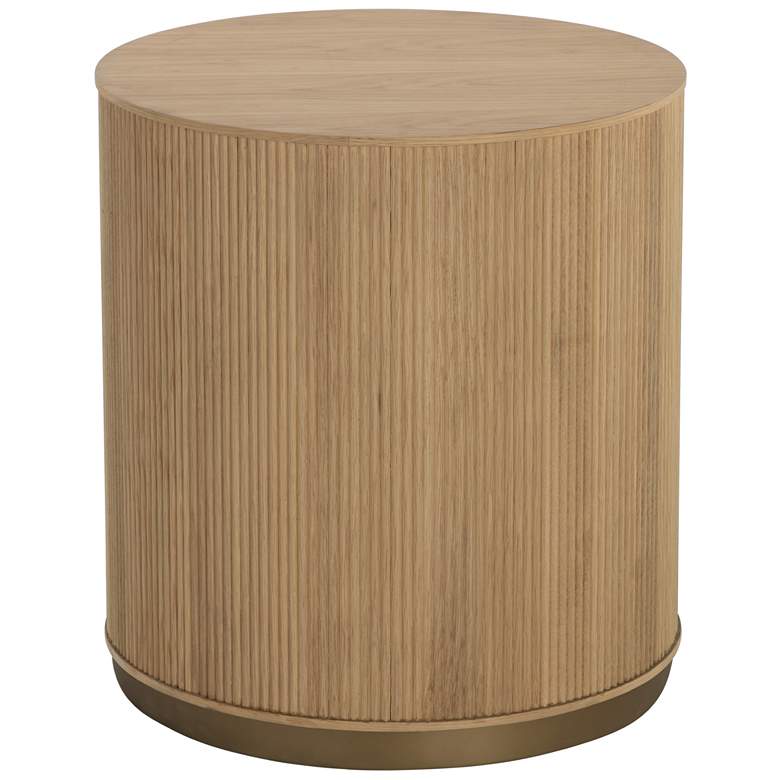 Image 1 Sunpan Kalla Side Table Rustic Oak