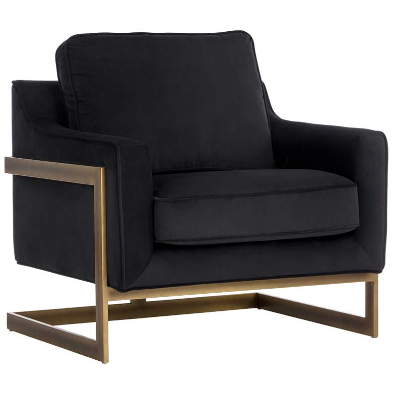 Image 2 Sunpan Kalmin Lounge Chair Abbington Black