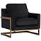 Sunpan Kalmin Lounge Chair Abbington Black