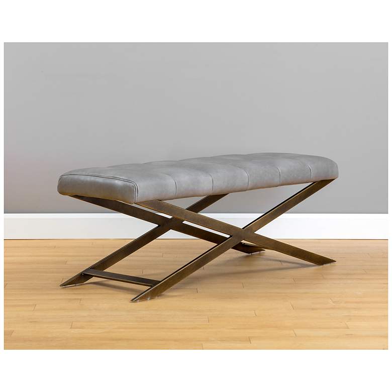 Image 3 Sunpan Kammi Bench Bravo Metal more views