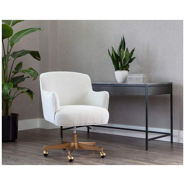 Image 5 Sunpan Karina Office Chair Copenhagen White more views