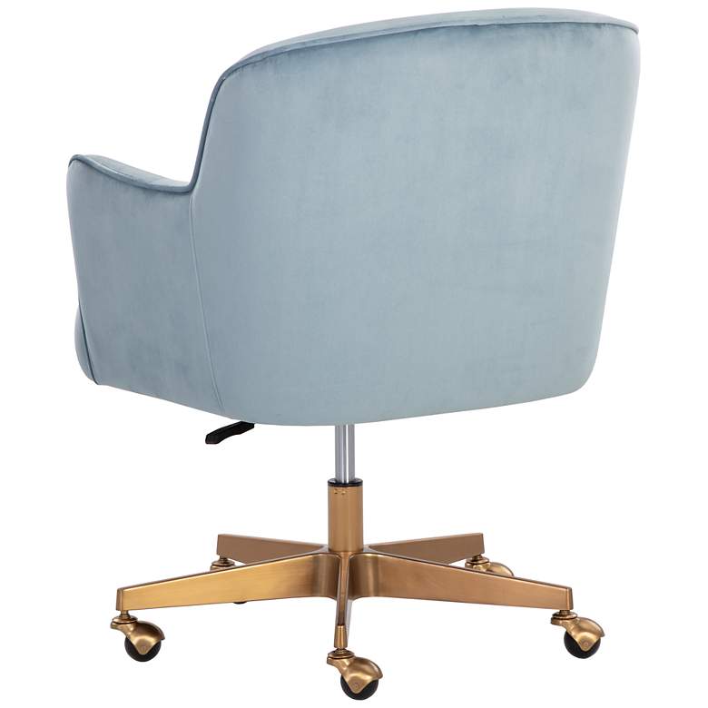 Image 4 Sunpan Karina Office Chair Cornflower Blue Sky more views