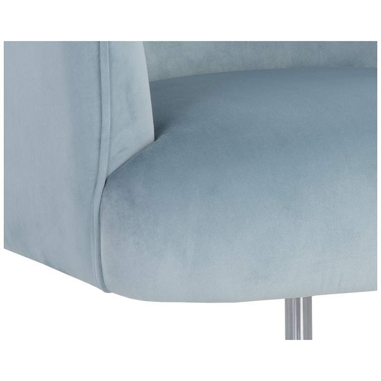 Image 6 Sunpan Karina Office Chair Cornflower Blue Sky more views