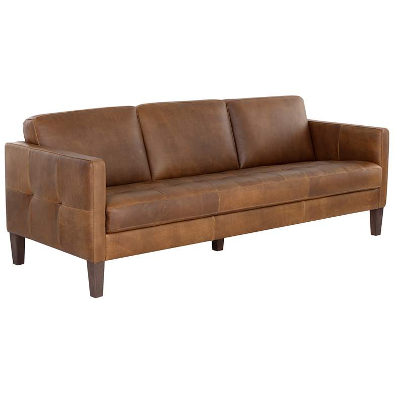 Image 1 Sunpan Karmelo Sofa Cognac Leather