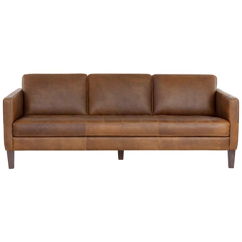 Image 2 Sunpan Karmelo Sofa Cognac Leather more views