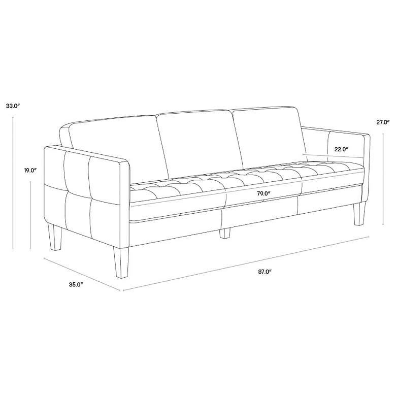 Image 6 Sunpan Karmelo Sofa Cognac Leather more views