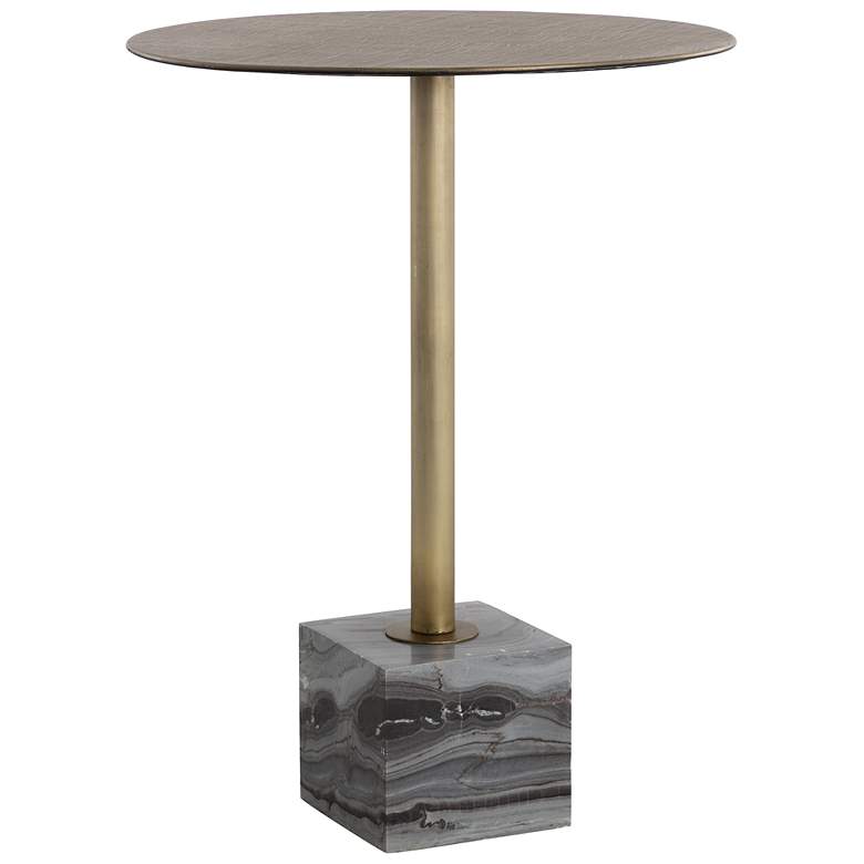 Image 2 Sunpan Kata Bar Table Gray Marble more views